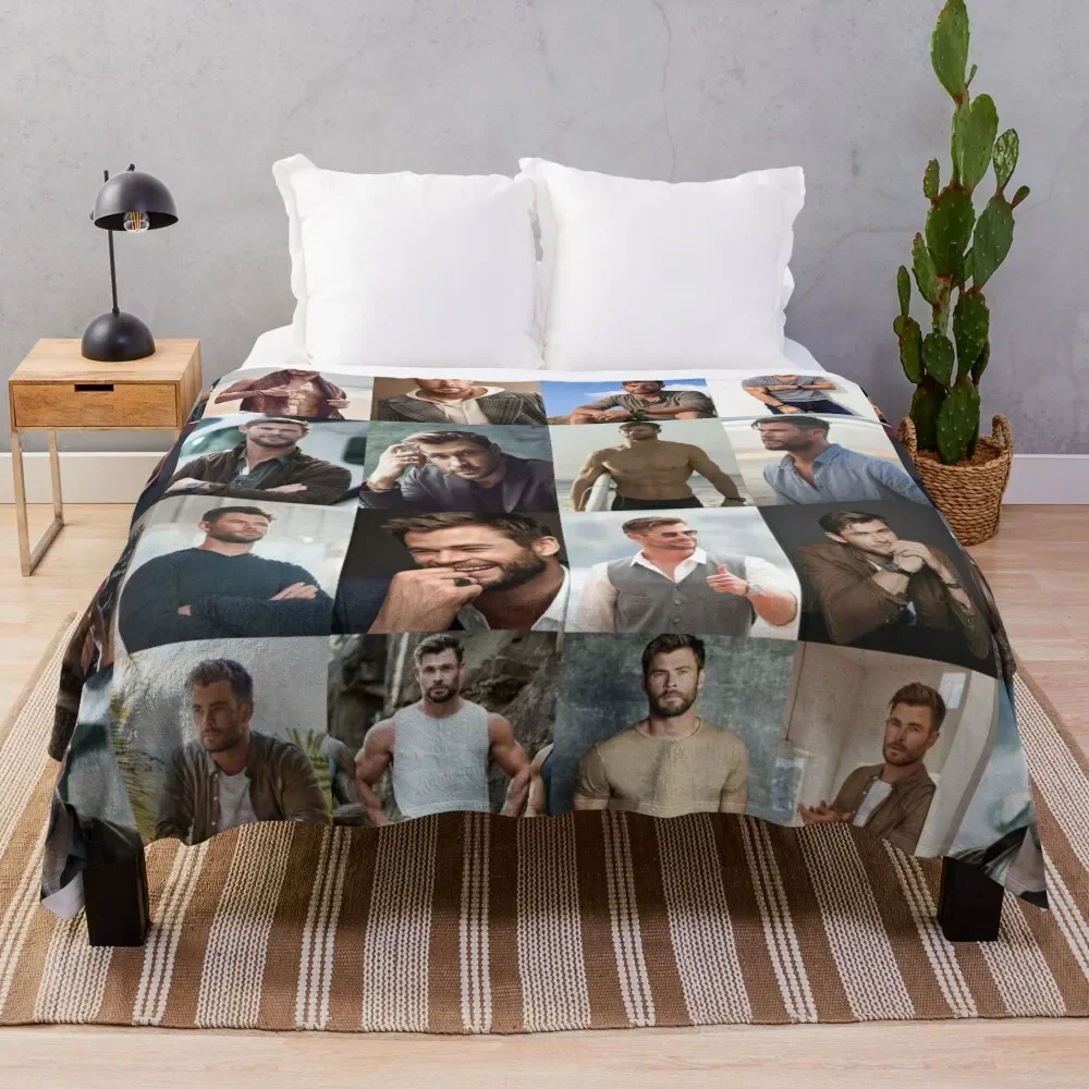 

Chris Hemsworth Throw Blanket Hairys Soft Big Decorative Sofas Cute Plaid Extra Large Throw Blankets