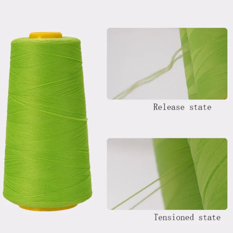 Hilo de bobinado elástico de doble Color, poliéster 100D, suministro de seda de alta elasticidad, línea de sujeción de hilo de coser de poliéster para ropa