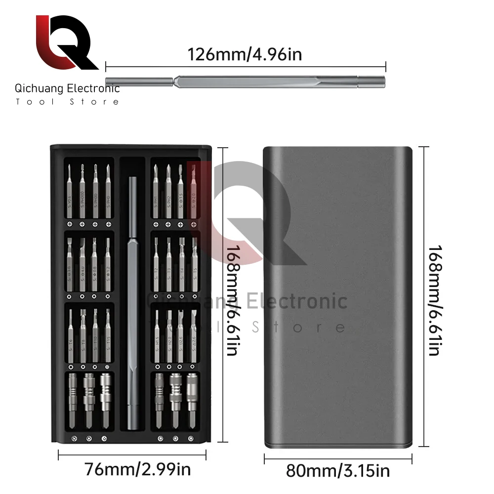 25/63 in 1 set di cacciaviti magnetici kit di elettronica di precisione smontaggio telefono per computer PC strumento di manutenzione multifunzionale