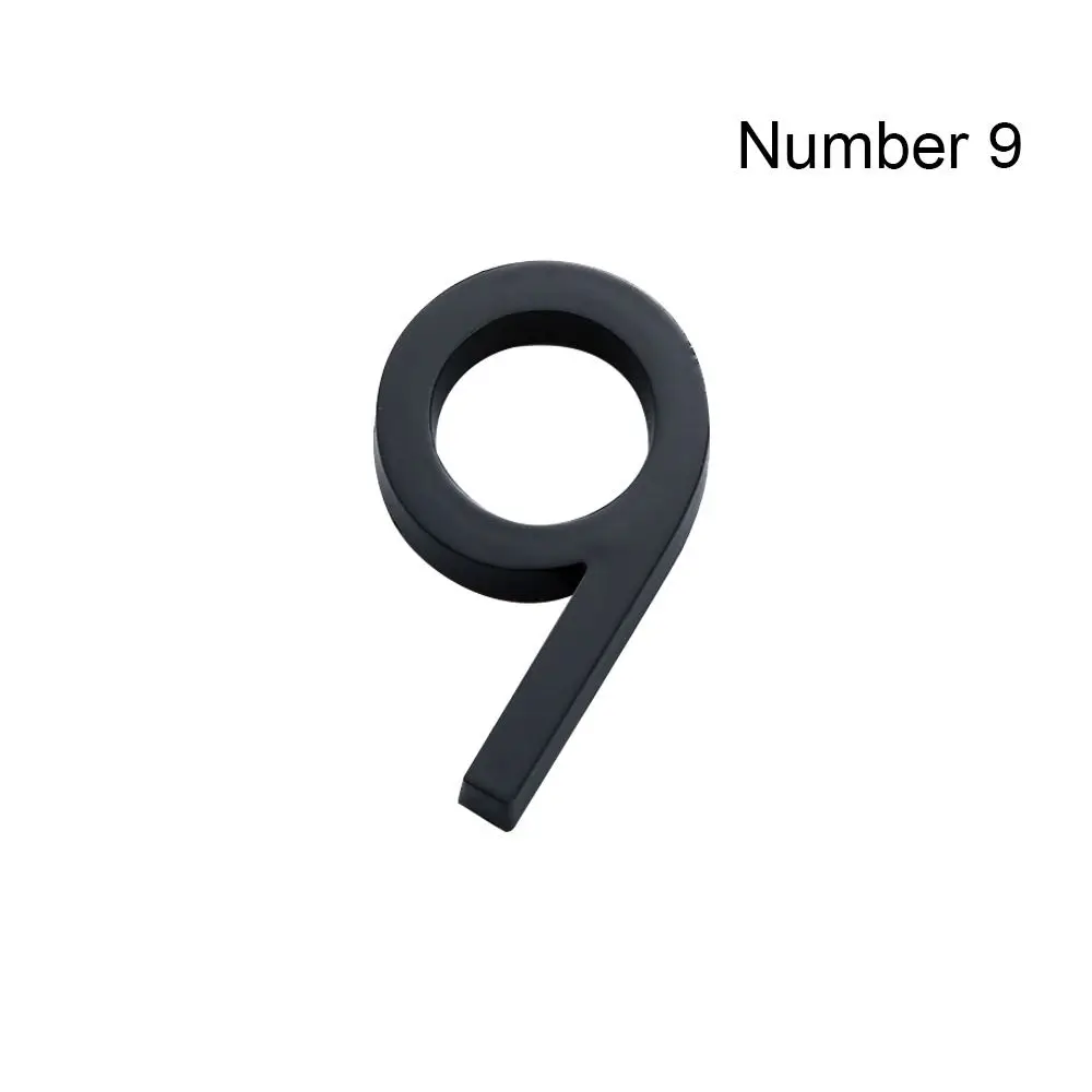 4inch/10cm Durable Self-Adhesive ABS Acrylic Number Plate Sign 0 To 9 Numeral Tag Door Label