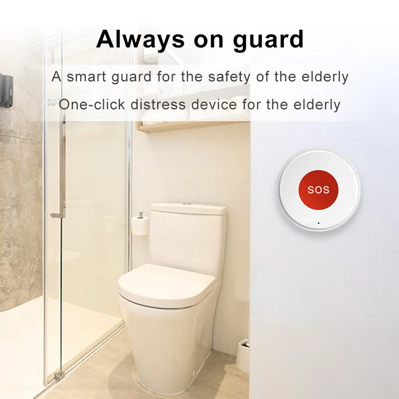 Tuya SOS Emergency Call Button For Home Security Protection One Key Alarm For Patient Kids Elderly Man Emergency Call Button