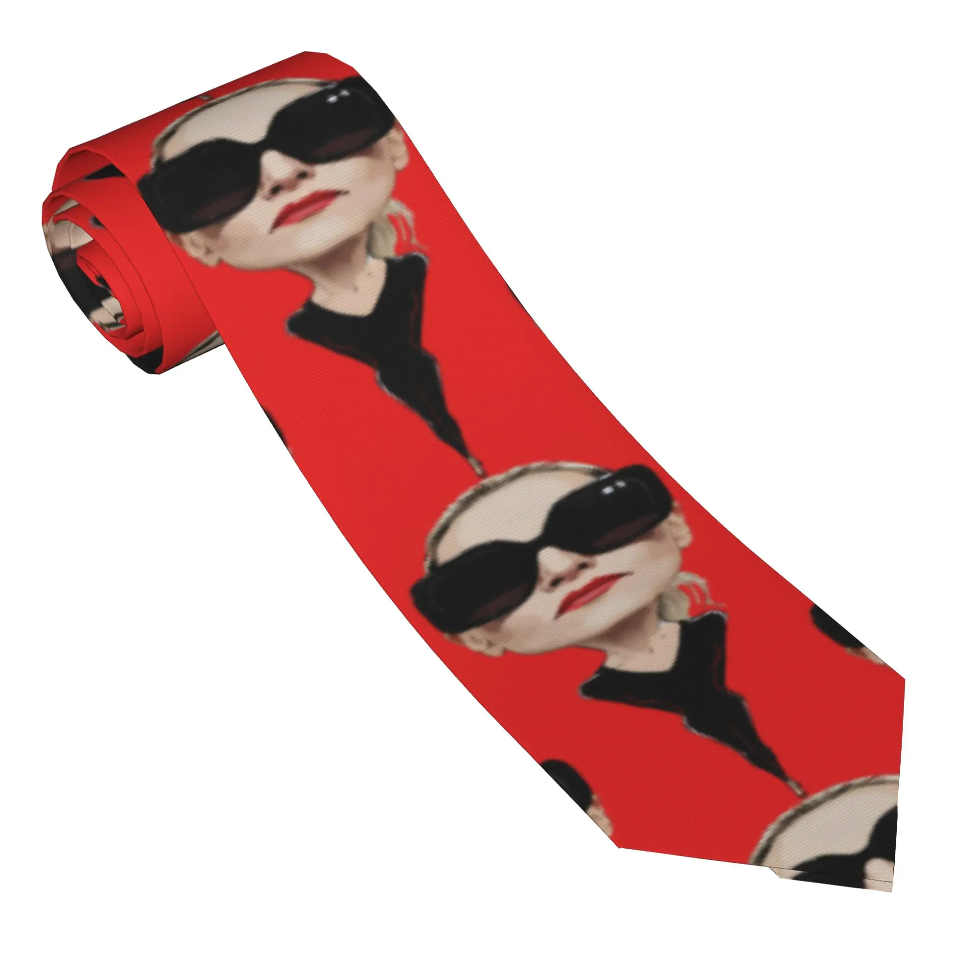 Madonnas Tie  Cosplay Party Neck Ties Kawaii Funny Neck Tie For Men Custom DIY Collar Tie Necktie Birthday Present