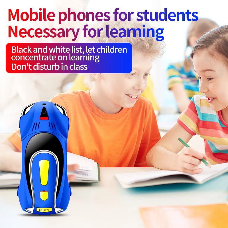 Car Model Mobile Phone 1.8 inch Push Button Mini Car Shape Key Student Dual Sim Telephone MP3 Real Vibration No Camera Cellphone