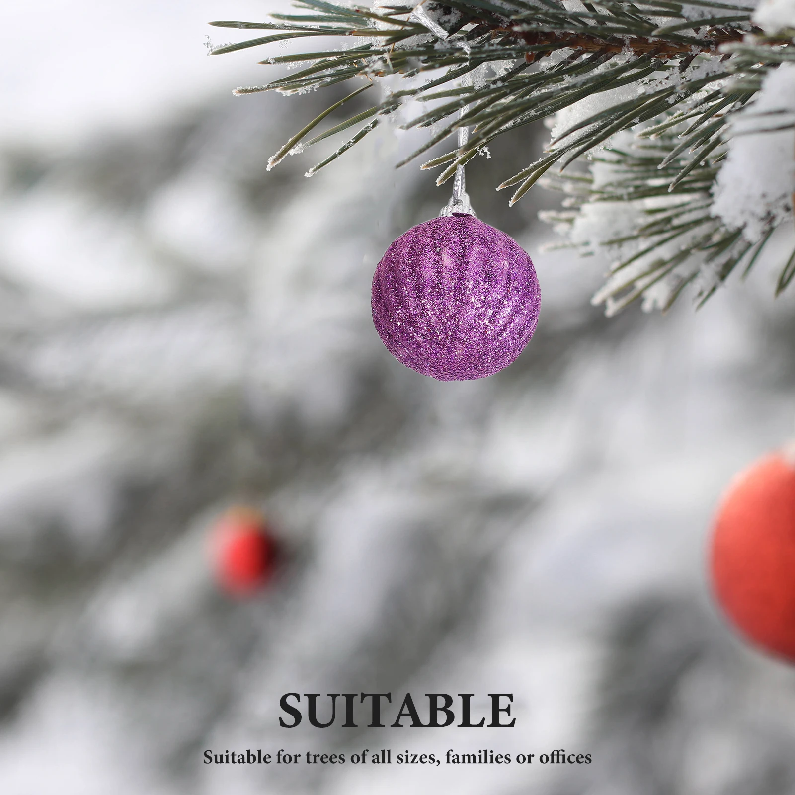 

40 PCS Christmas Decorations Tree Balls Baubles Pendants Bulbs Ornaments Plastic