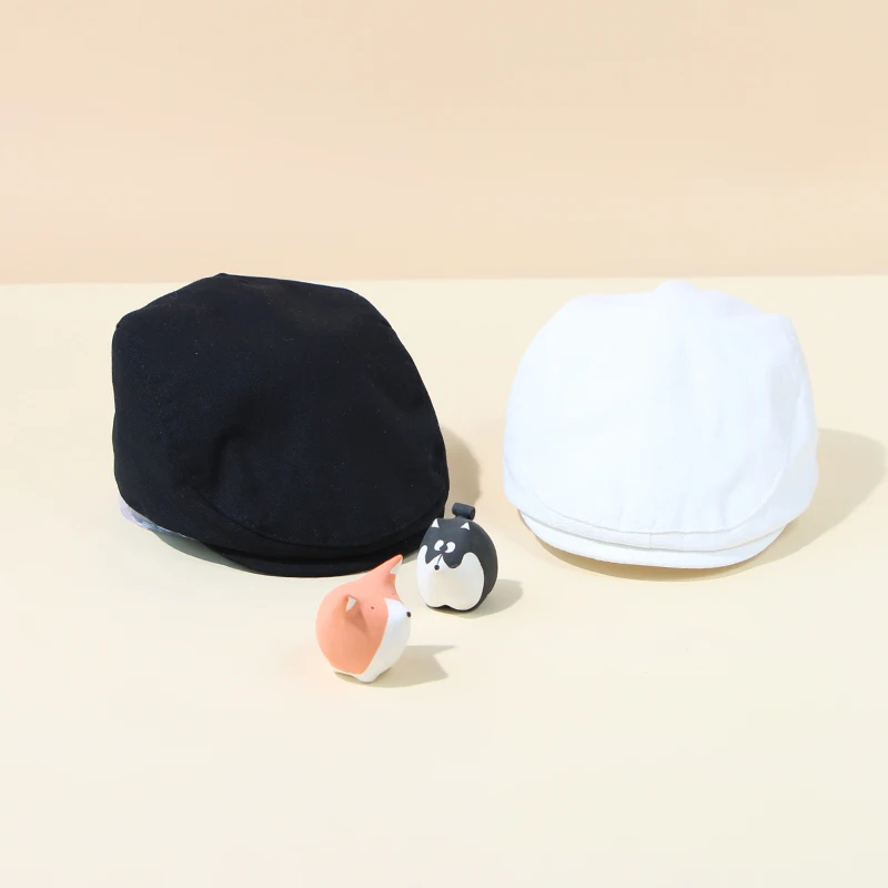 Solid Color Baby Beret Hat Summer Infant Beanie Cap Berets for Boys Girls Korean Simple Toddler Kids Peaked Caps 아기모자