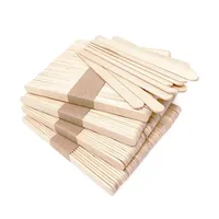 50pcs Natural Wood Craft Popsicle Sticks for Crafts Waxing Spatulas Epoxy Resin Stirring Ice Cream Candy Making