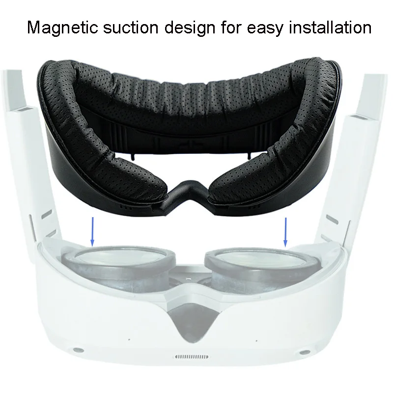 Coussretours facial en éponge de remplacement pour casque Pico 4 VR, couverture qualifiée ale en cuir anti-transpiration lavable