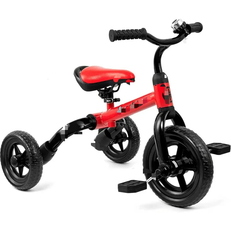 AQXPIY Tricycle Toddlers Age 2-5 Years Old,3 in 1 Folding Toddler for ,Kids' Bike Trike with Detachable Pedal and Ad