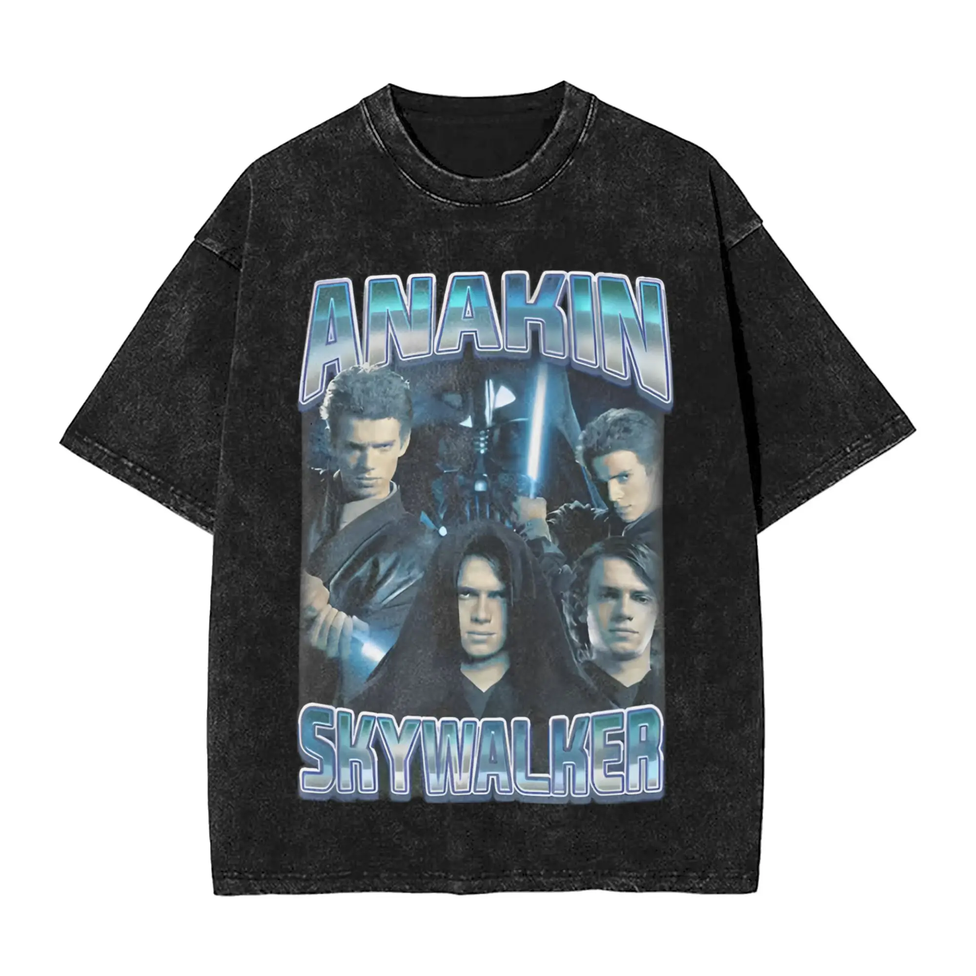 

Humor Anakins Skywalkers T-Shirts Men Video Gamer Vintage Pure Cotton Tees Round Collar Short Sleeve T Shirt Plus Size Tops