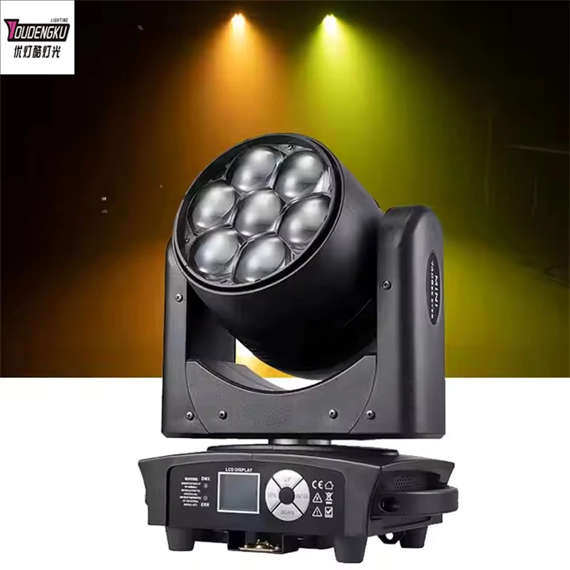 4 pieces DJ Disco Stage LED Moving Head 7x40w RGBW 4in1 rotating moving head beam lights with wash zoom