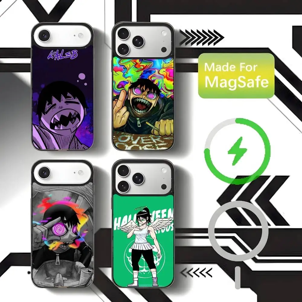 

Anime Sense Life Kaleb Phone Case For iPhone 17,16,15,14,13,12,11,Pro,Max,Plus,Mini,SE4,E Magnetic Magsafe Wireless Charging
