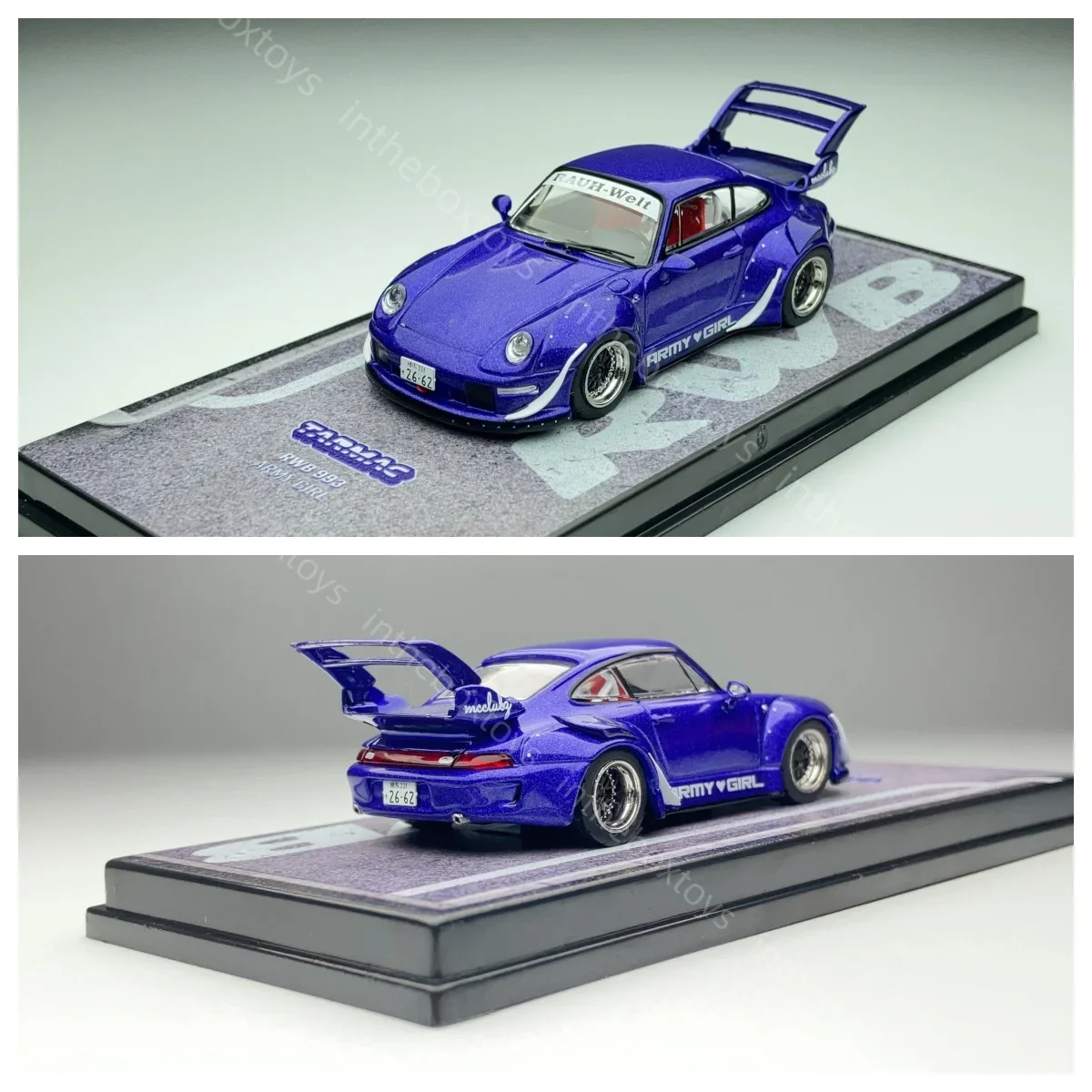 

Tarmac Works 1/64 RWB 993 JDM Super Car, литая модель автомобиля из сплава