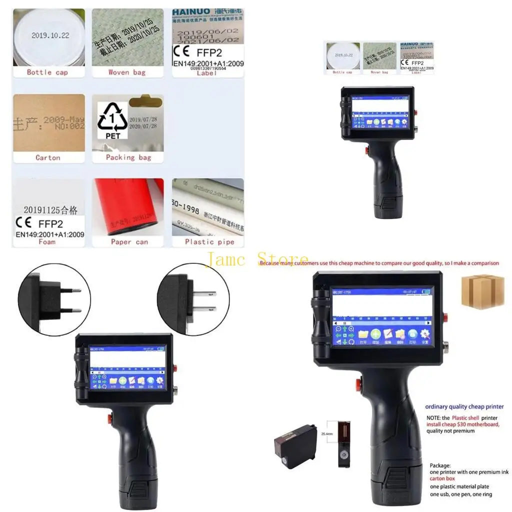 

LX0B Production Date Number Logos Expiry Date Label Plastic Jet Inkjet Printers