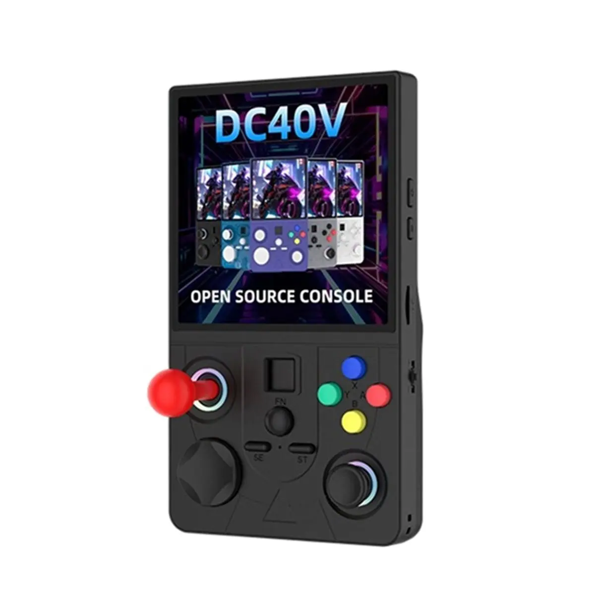 FLASH SALE-DC40V Retro Handheld Game Console 4.0inch IPS Screen Linux WiFi GamePad RGB Ligh Effect Supports 30+ Emulators A