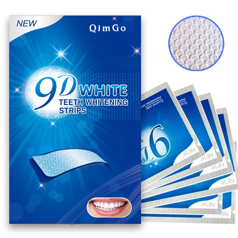 3D Dry Teeth Whitening Strips | No-Residue Dental Mask | Remove Yellow & Black Stains Instant Brightening,1 box of 28.