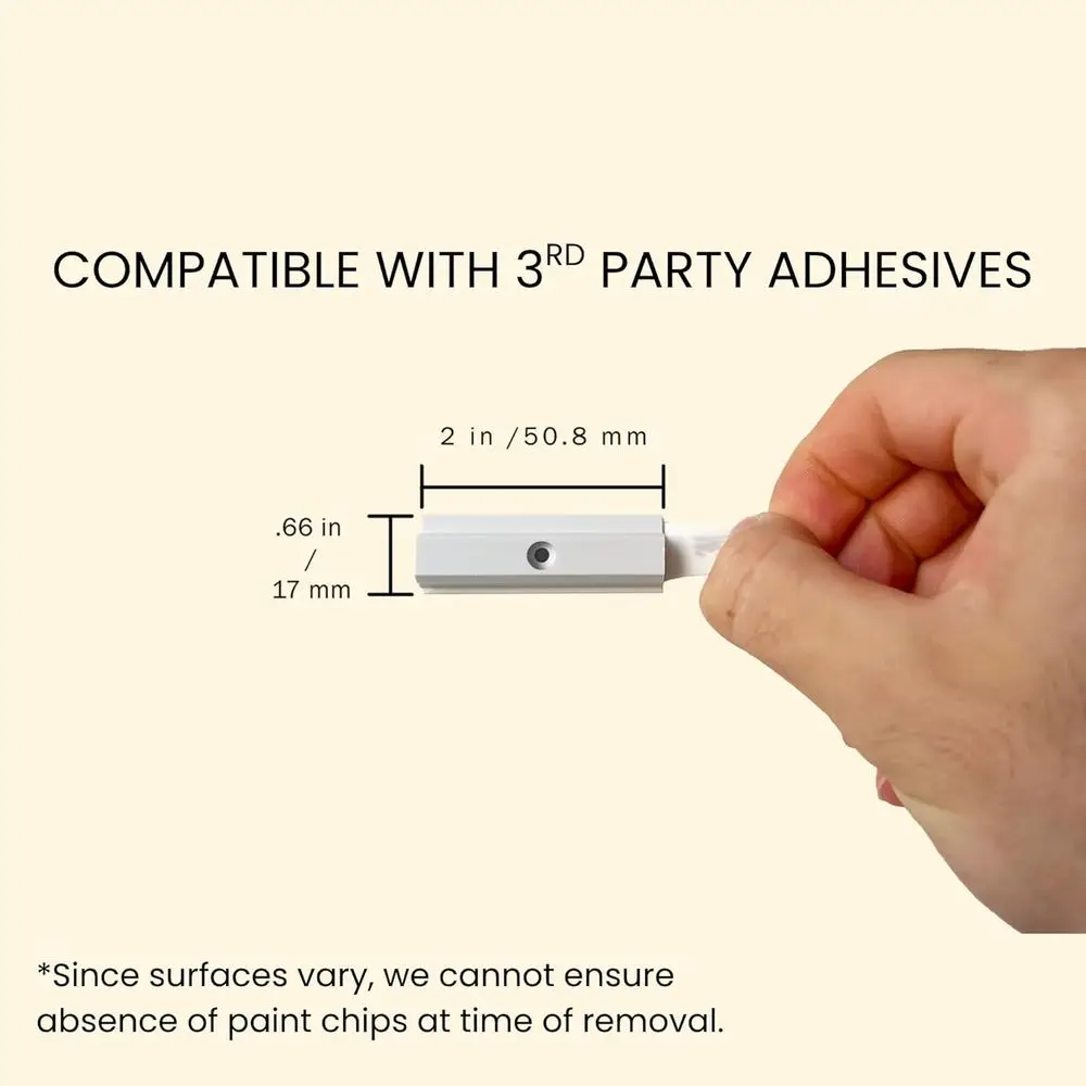طقم إخفاء شريط LED بطول 16.4 أقدام/5 متر - إضاءة كوف صديقة للإيجار للجدران