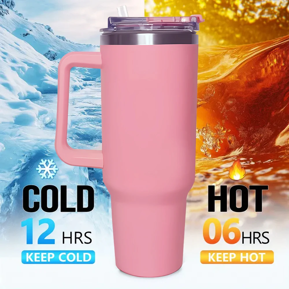 Custom Insulated Water Bottle Stainless Steel Tumble Cold And Hot Flasks Double Wall With Handle for Sports Outdoor Cup Coffe - view 3