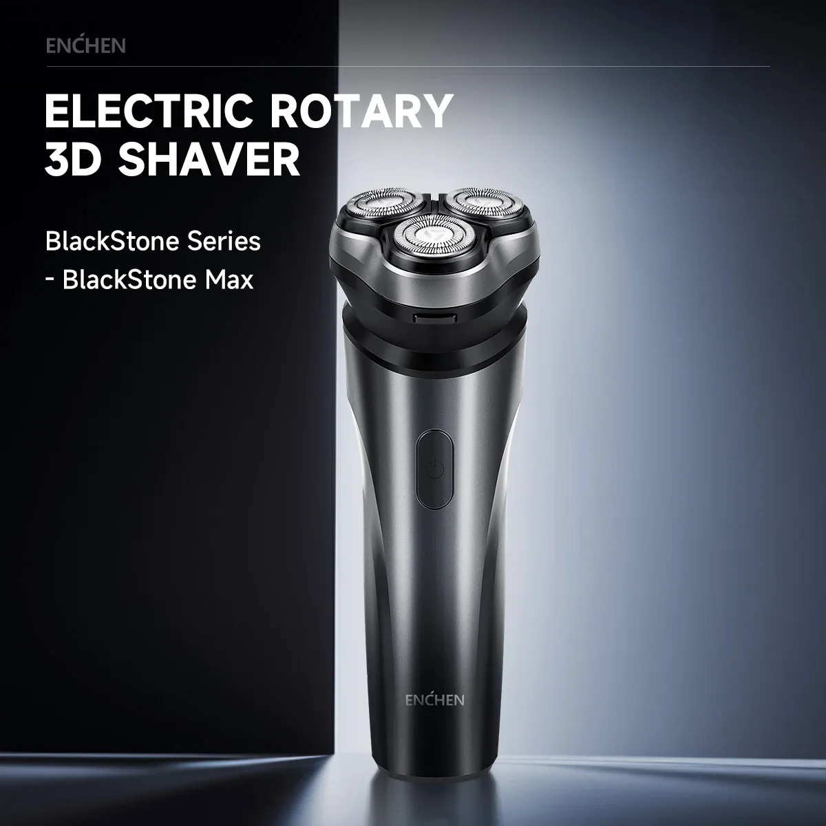 ENCHEN Shaver Professional Shaver 3D Floating Blade Shaver 100%Waterproof Safety Lock Shaving Machine for Men - Black Stone Max