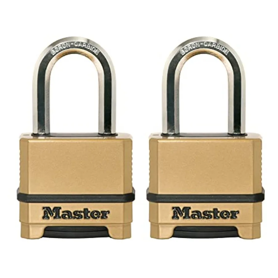 

Gold Combation Lock, Heavy Duty Weather Resistant Padlock, Resettable Combination Lock for Outdoor Use,,M75LFEC