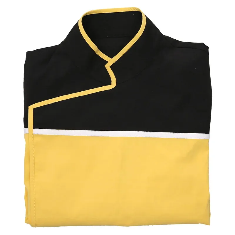 Sky01 homens inferiores decks cosplay uniforme casaco amarelo vermelho azul jaqueta filme espaço viagem roleplay traje adulto masculino halloween wd01 @