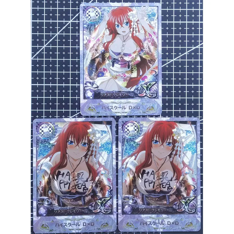 Demon High School DXD Collectible Cards Boys Games Toys Tabletop Games Birthday Gifts DIY Anime Hu Tao Premium Flash Card 54PC