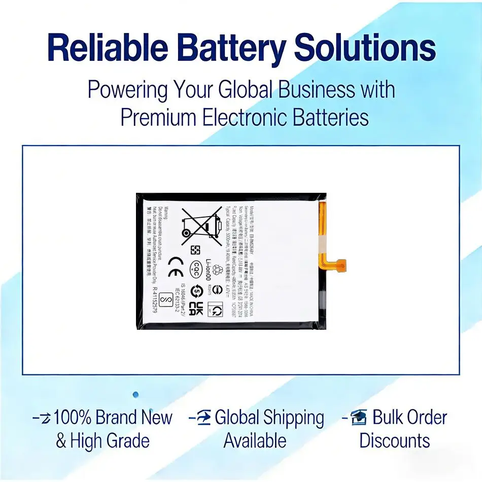 Mobile Phone Battery EB-BM526ABY EB-BM526ABS 5000mAh For Samsung Galaxy M56 M52 5G M23 F23 5G M53 5G A73 A23 M33 5G