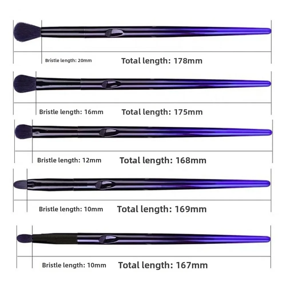 13 pièces pinceaux de maquillage à poils souples ensemble de pinceaux de maquillage de beauté du visage pour les yeux synthétiques outils de maquillage de sorcière bleue pour les débutants en maquillage