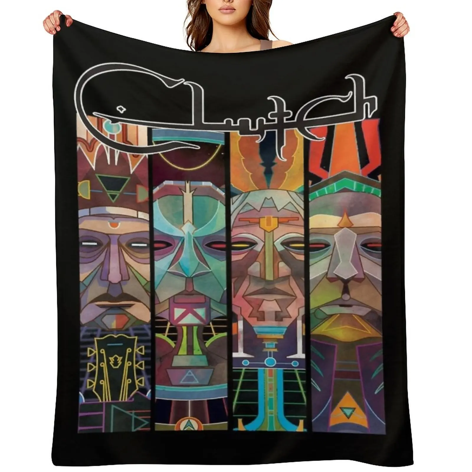 

The Clutch american rock band Classic Throw Blanket Kid'S Summer Beddings Beautifuls manga Blankets