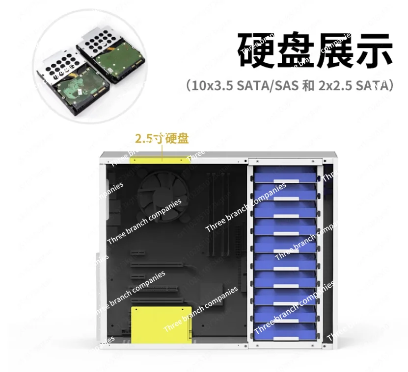 B10 10 Disk NAS Chassis ATX Large Power ATX Full High Black Synology AIO Storage Service