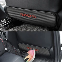 1pcs Universal Car Back Protector Cover Seat Back Anti-Kick Cushion Pad for Toyota camry chr corolla rav4 yaris prius