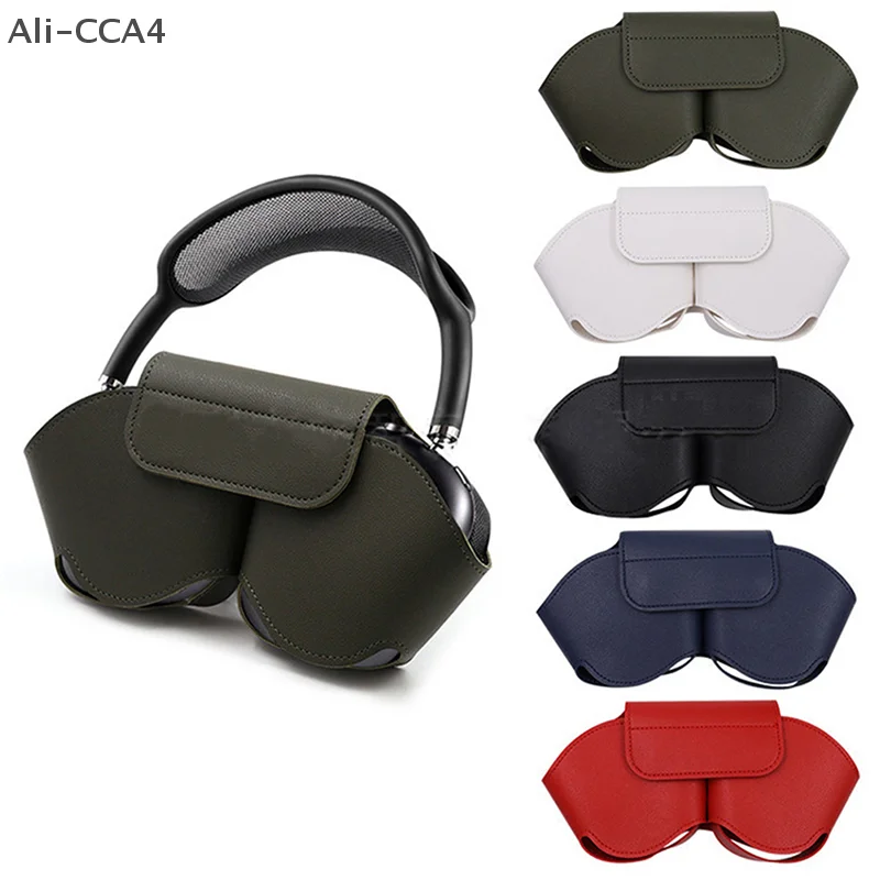 CCA4-1Pc PU Wear-resistant Case Waterproof Pouch Protective Headphones Case for Dust and Scratch for Airpods Max Headset