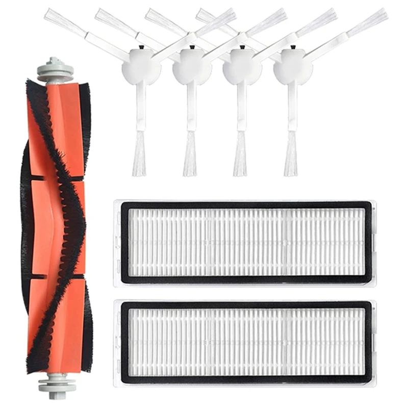 أجزاء مكنسة كهربائية روبوت مسح ، فرشاة رئيسية بديلة ، فرشاة جانبية ، فلتر Hepa ، Xiaomi Mijia 1C STYTJ01ZHM