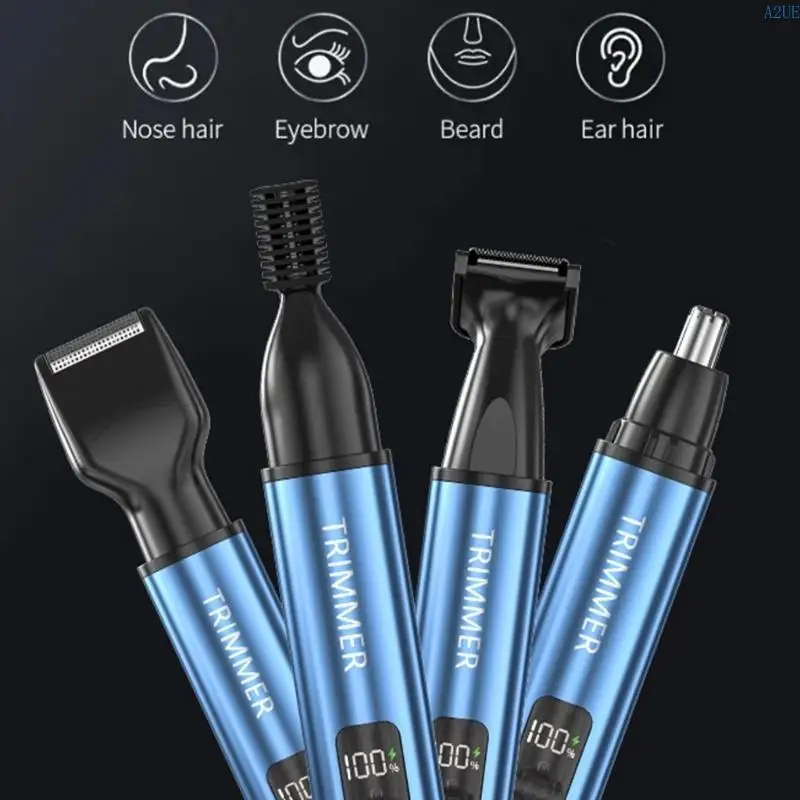 A2UE Beard Shaver Imploude Shaver Narizas nariz 4 en 1 Dispositivo aseo eléctrico barba eléctrica Presente para