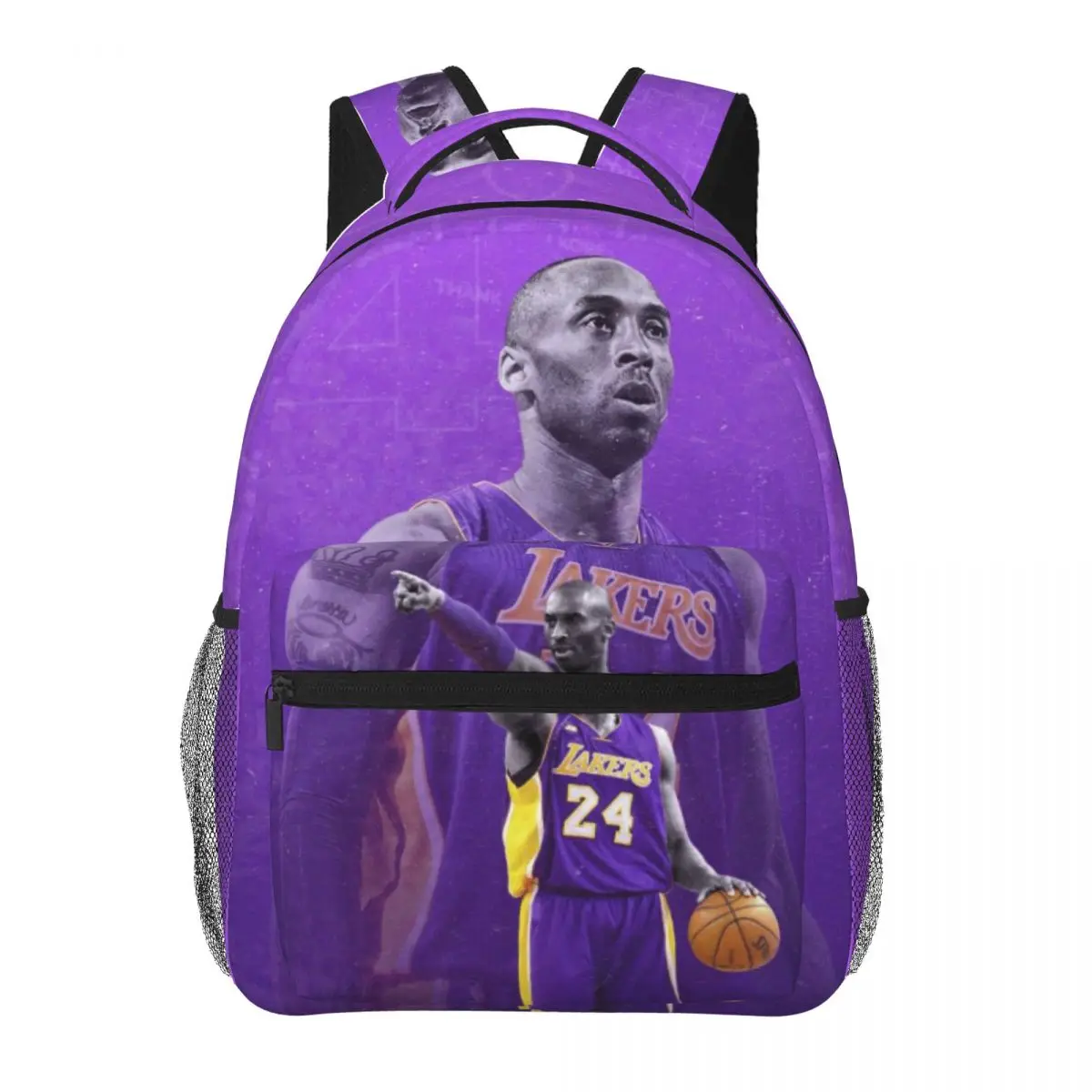 Kobe-Bryant New Fashionable Pattern School Bag Print Lightweight Backpack 17inch