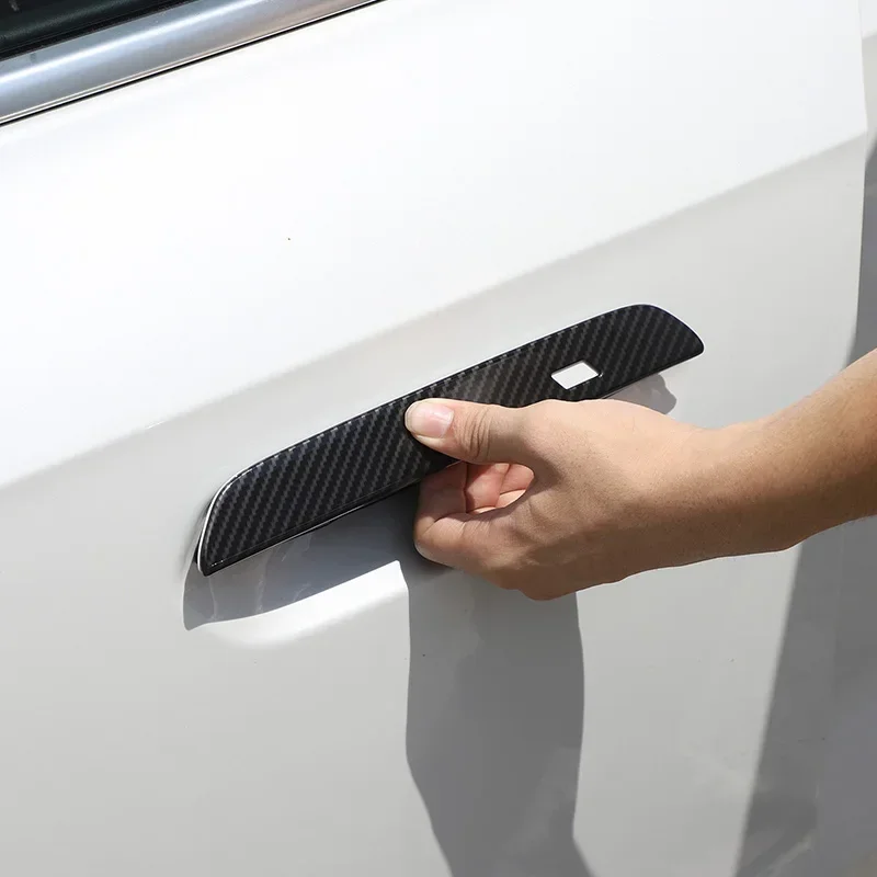 

For BMW X1 U11 2023 ABS Carbon Fiber/Matt black Car Exterior Door Handle Cover Trim Sticker Car Accessories