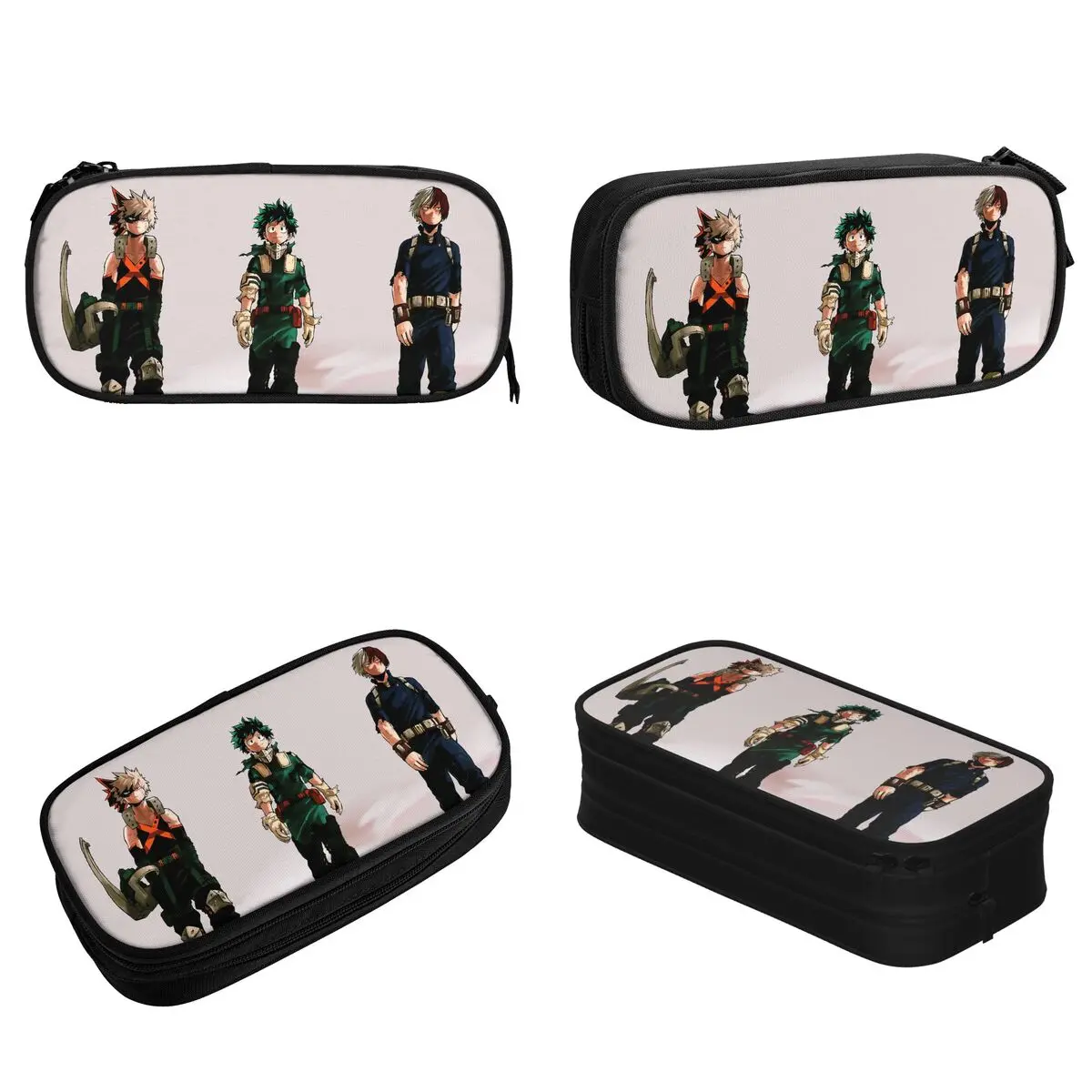 My Hero Academia Pencil Case Pen Box Bags Student Large Storage Students School Cosmetic Pencilcases