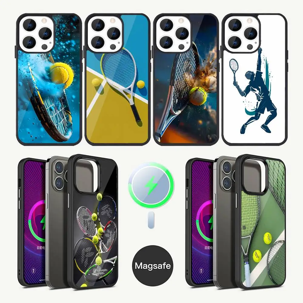 

Tennis sport Phone Case For iPhone 16,15,14,13,12,11,Plus,Pro,Max Mini Magsafe Magnetic Wireless Charging