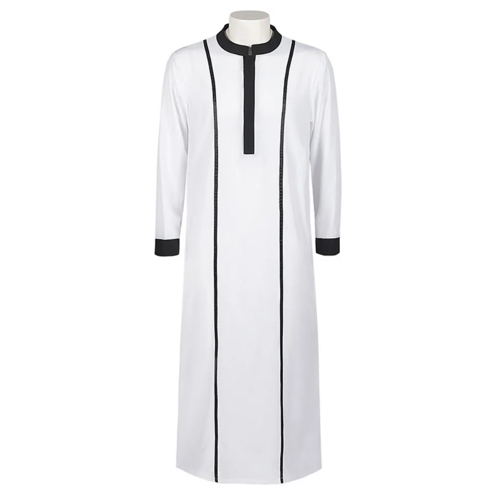 Mittelalter liches Retro Cosplay Kostüm Kaftan Jubba Pastor Pate Umhang Kostüm Rollenspiel muslimische Robe Männer langes Kleid Halloween