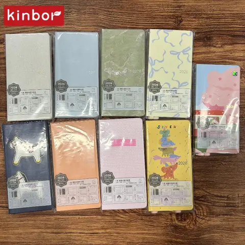 Kinbor 2026 Pocket Weekly Planner Monthly Yearly Plan Notebook A5 A6 Soft Cover Life Recording Journal Note Book Time Management