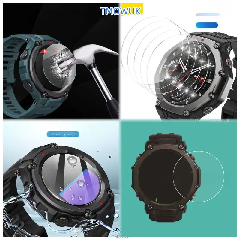 

Для Amazfit T-Rex3Pro TRex 3Pro пленка из закаленного стекла, твердость 9H, защита от царапин, HD прозрачный защитный экран для часов, аксессуар