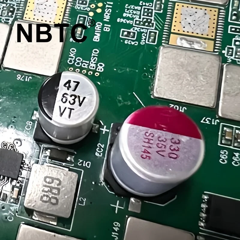 مكثف الألومنيوم الكهربائي لantminer ، لوح التجزئة ، 47 ، 63V ، SMD ، L7 ، مكثف كهربائى ، KS5L ، جديد