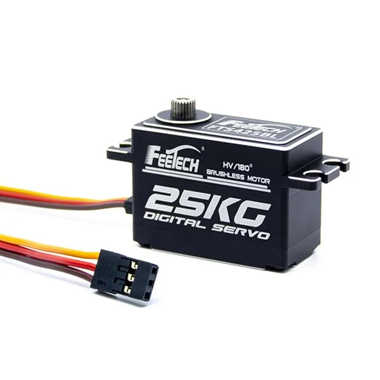 

FT5425BL Низкопрофильный сервопривод 7,4 В 25 кг 180 Бесщеточный сервопривод для радиоуправляемых деталей и двигателей Accs Дрон Радиоуправляемая грузовика/RC-модель Вертолет Лодка Автомобиль