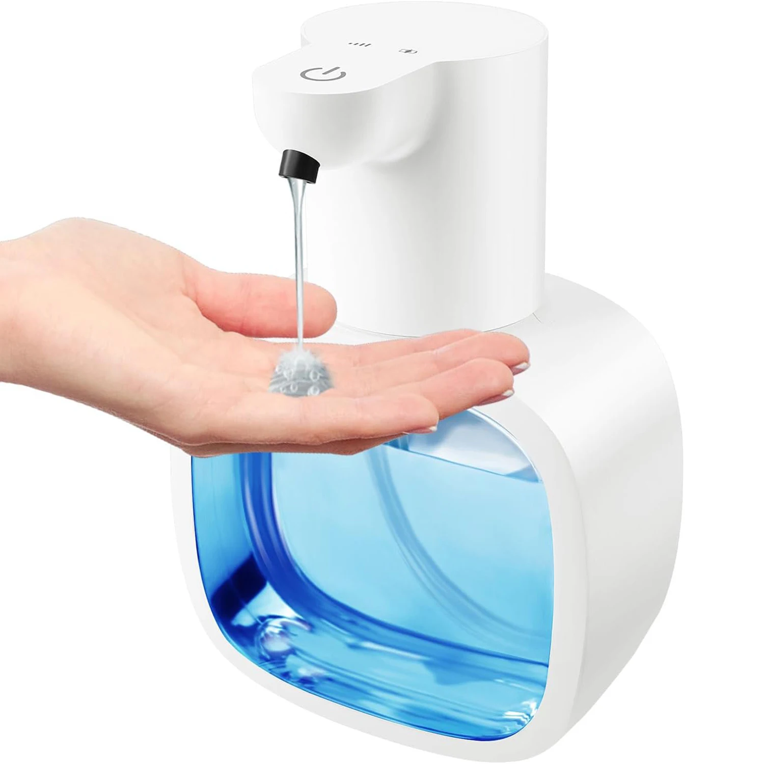 

Автоматический дозатор мыла 500 мл с формой или жидкостью, бесконтактный, с 4-уровневой регулировкой, перезаряжаемый по Type-C