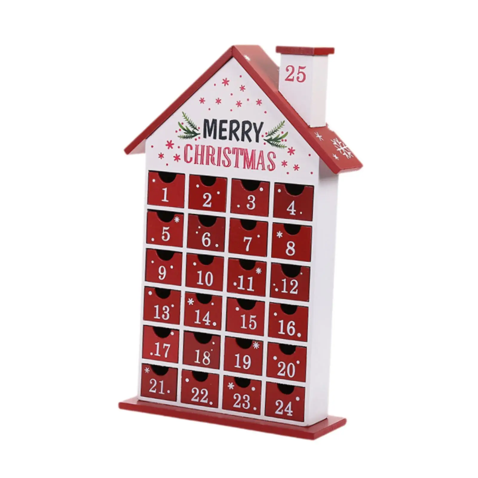 

Advent Calendar Boxes Empty to Fill with Drawers Christmas Wooden Advent Calendar House for Office Family Friends School Holiday