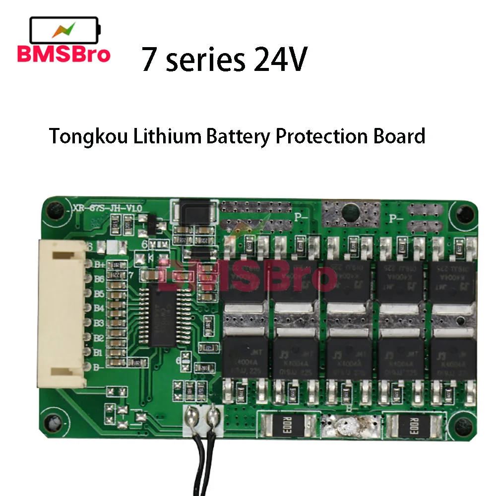 Zbalansowany BMS 7S 24V 15A 20A 25A 18650 korektor akumulatory ładowania litowo-jonowego z temperatura NTC zabezpieczeniem dla Escooter
