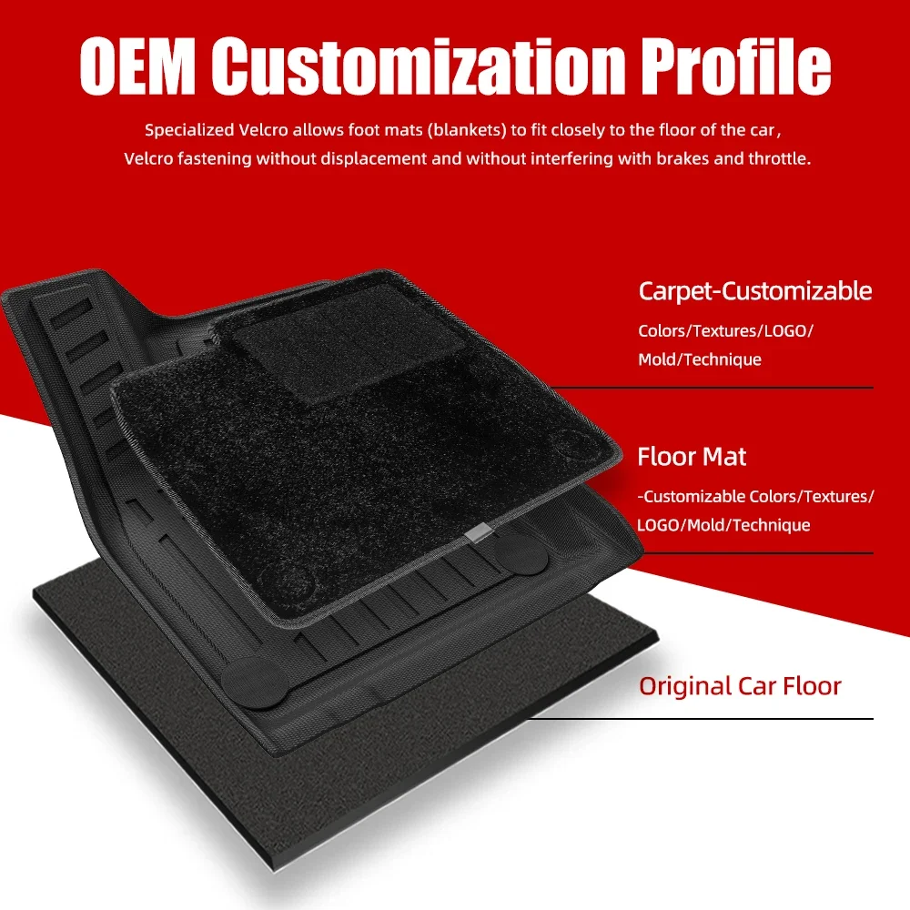 TPE Car Floor Mats for Haval Dargo 2023 2024  2025 Waterproof Resistant Car Mats