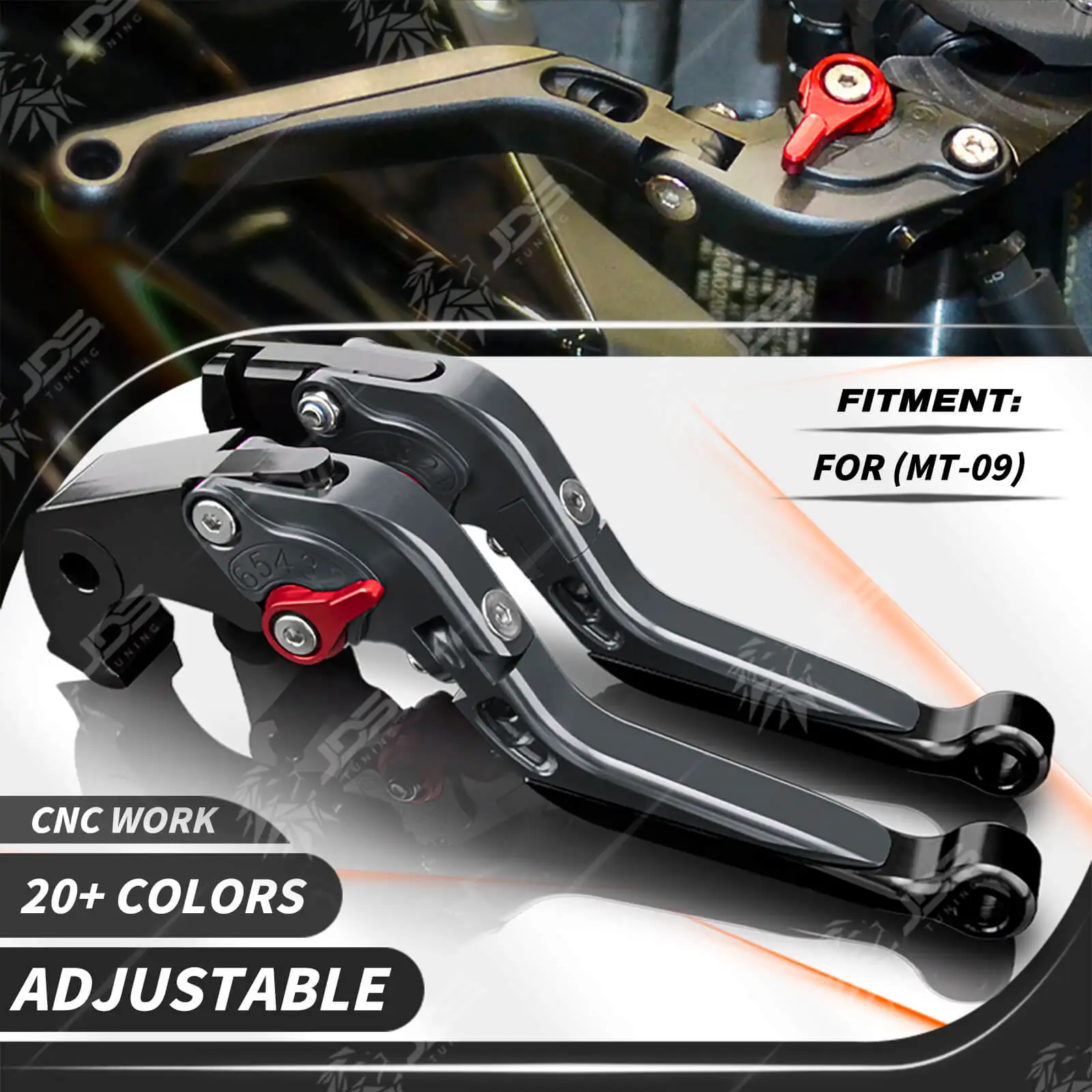 For Yamaha MT-09/MT09 SP/TRACER/GT/SR/FJ09/FZ09 Clutch Lever Brake Lever Set Adjustable Folding Handle Levers Accessories Parts