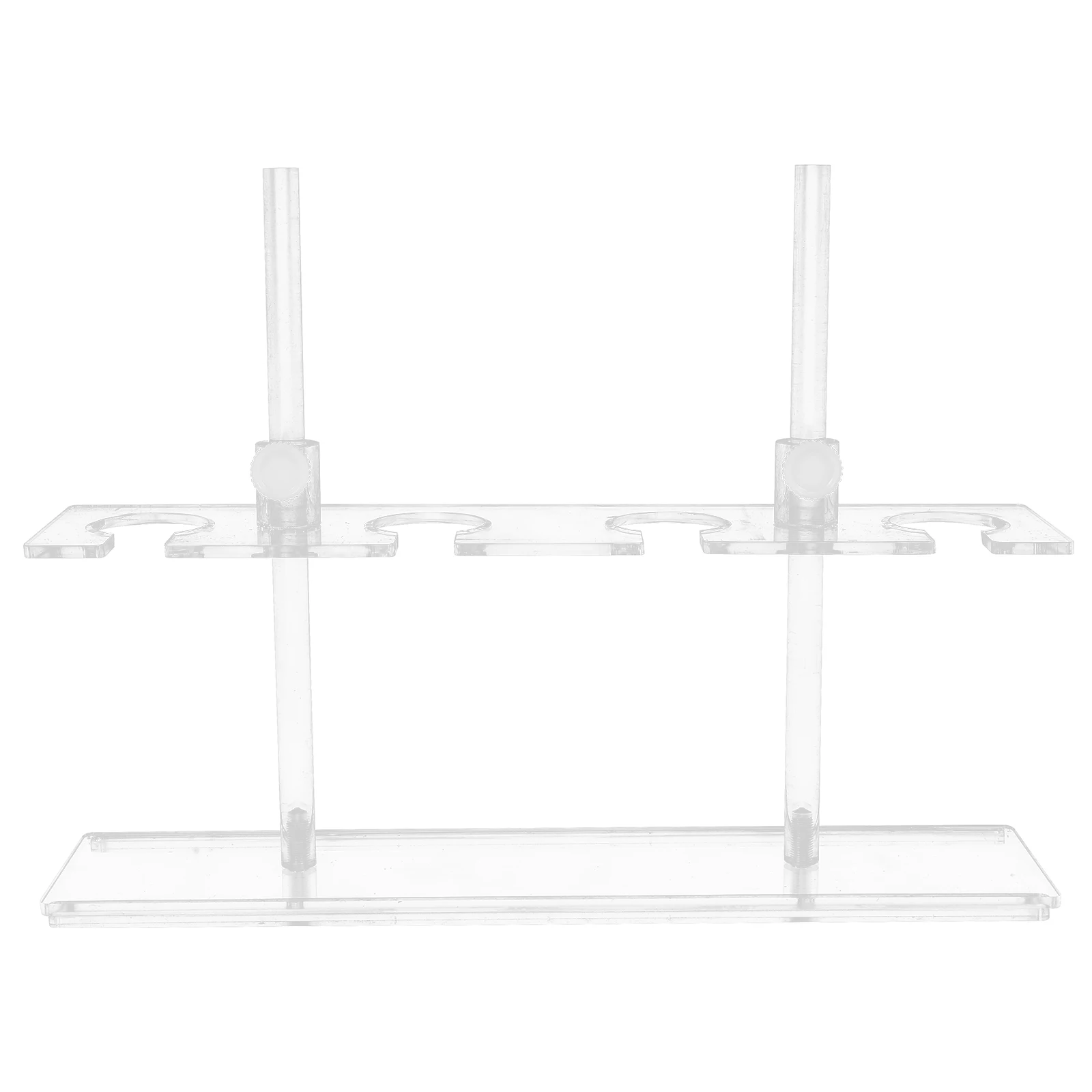 

1pc Acrylic Funnel Stand Lab Equipment Test Pipe Holder School Supplies Teaching Device Practical Transparent