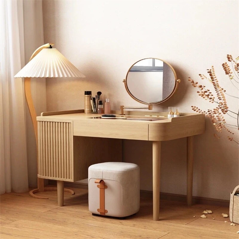 Beauty Cosmetics Dressing Table Girl Organizer Jewelry Modern Dressing Table Drawers Mirror Mesa De Maquillaje Home Furniture