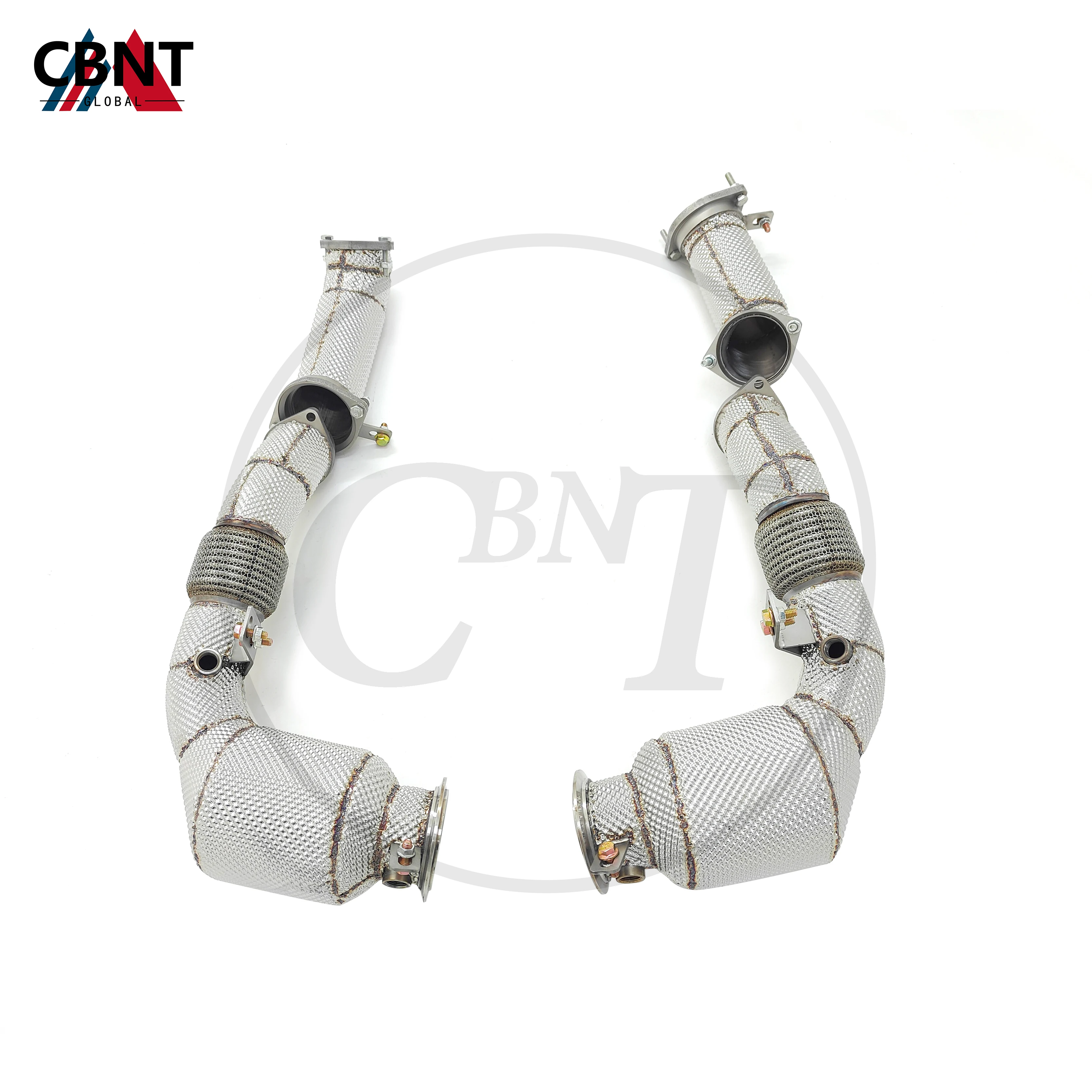 

CBNT Downpipe with Catalytic Converter for BMW X5M X6M 4.4T 2024 SS304 Quality Exhaust Headers & Front Pipe with Heat Shield